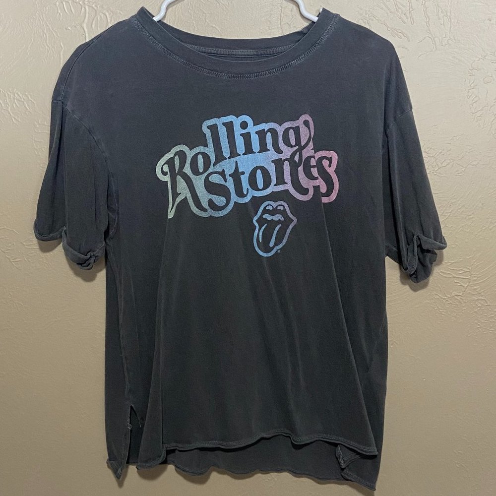 Grey Rolling Stones Shirt